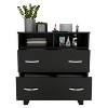 NicBex Modern Dressers with Metal Pulls,Minimalist Style,Wood Dresser for Bedroom,Study,Office,Living Room,Entryway,White/Black/Gray - image 3 of 4