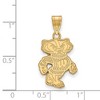 Black Bow Jewelry 14k Yellow Gold Wisconsin Badgers NCAA Large Pendant - 2 of 3