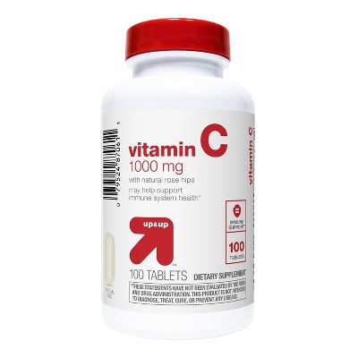 Vitamin C 1000mg with Rose Hips Tablets - up & up™