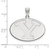 Black Bow Jewelry 14k White Gold Brigham Young Cougars NCAA Large Pendant - 2 of 3