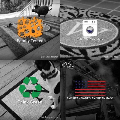 Midnight Navy Rubber Non-Slip Outdoor Doormat