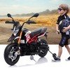 Sandinrayli 12V Aprilia Licensed Electric Kids Ride On Motorcycle, Battery Powered Dirt Bike With Training Wheels - 2 of 4