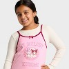 Girls' Sanrio Kuromi and My Melody Collared Fleece Dress - Off-White - 2 of 4