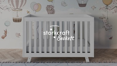 Natural Wood 3-in-1 Convertible Crib with Adjustable Mattress Base