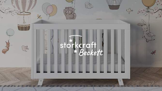 Storkcraft Beckett 3-in-1 Convertible Crib, 2 of 17, play video