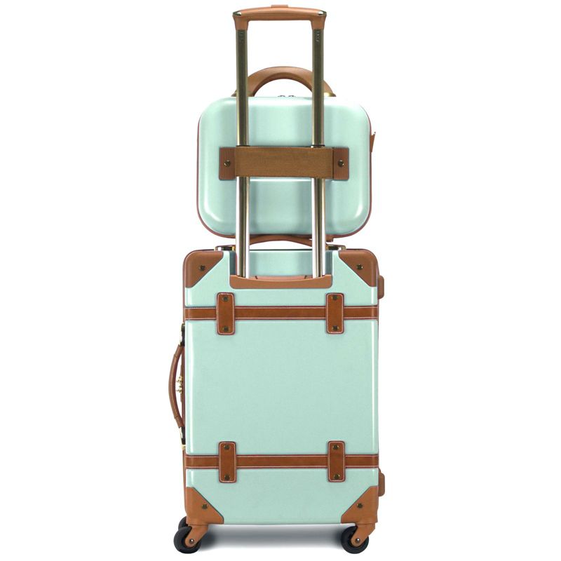 World Traveler Gatsby Luxury Trunk 2-Piece Spinner Carry-On Luggage Set, 4 of 10