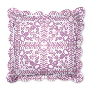 BrylaneHome Florence Euro Sham - Euro, Mauve Orchid Tile - 1 of 1