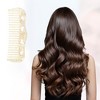 Unique Bargains Women Heart Style Curly Thick Wavy Straight Hair Wide Tooth Comb 1 Pc - 3 of 4