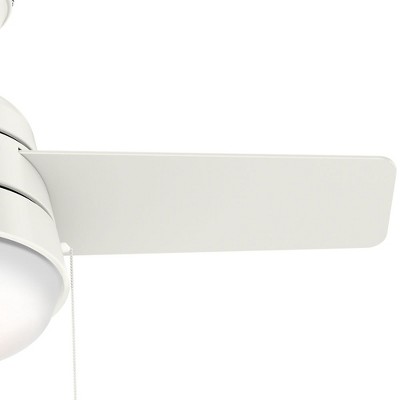 36" White MDF Ceiling Fan with LED Light and Remote