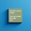 Slickblue Funny 50s Cranky Quote Wood Sign – Rustic Wall Decor 7x7 Shelf or Hanging Art, 10 Color Options - 2 of 3