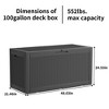 VYNXARIA Outdoor Storage Box,Weather-Resistant, Durable Polypropylene - 3 of 4