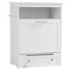 Pet Feeder Station with Storage Cabinet,Hidden Dog Bowls Drawer,Dog Food Storage,MDF End Table - LAOTIES - 4 of 4