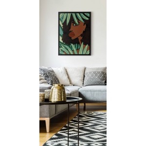 18" x 24" Sylvie Lady in the Jungle by Kendra Dandy - Kate & Laurel: Modern Wall Canvas Art - 1 of 4