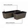 Okak Vertical Succulent & Orchid Pots with Drainage Holes Space Saving Planters for Indoor/Outdoor, 2 Pack(S+M) - 3 of 4