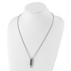 Black Bow Jewelry Men's Stainless Steel Skull Totem Bullet Necklace, 25.5 Inch - 3 of 4