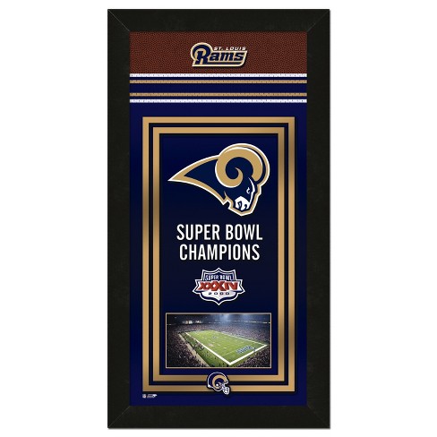 Nfl Team Framed Championship Banner Los Angeles Rams