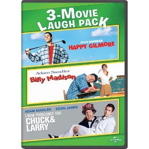 3-Movie Laugh Pack: Happy Gilmore/Billy Madison/I Now Pronounce You Chuck And Larry (DVD)(2007) - 1 of 1