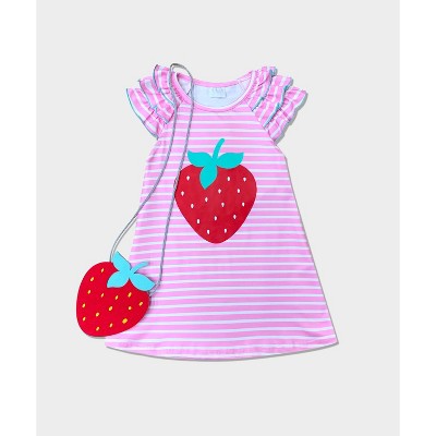 Couture Cutie Strawberry Dress And Purse Set Mia Belle Girls : Target