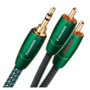 AudioQuest Evergreen 3.5mm Male to RCA Male - 1.97 ft. (.6m) - 1 of 2