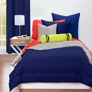 Crayola Deep Navy Comforter Sets (Twin), Blue Gray
