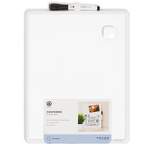 U Brands 11"x14" Contempo Magnetic Dry Erase Board White Frame