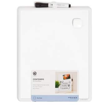 U Brands 11"x14" Contempo Magnetic Dry Erase Board - White