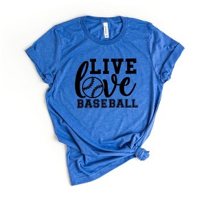 Simply Sage Market Women's Live Love Baseball Short Sleeve Graphic Tee - 1 of 3