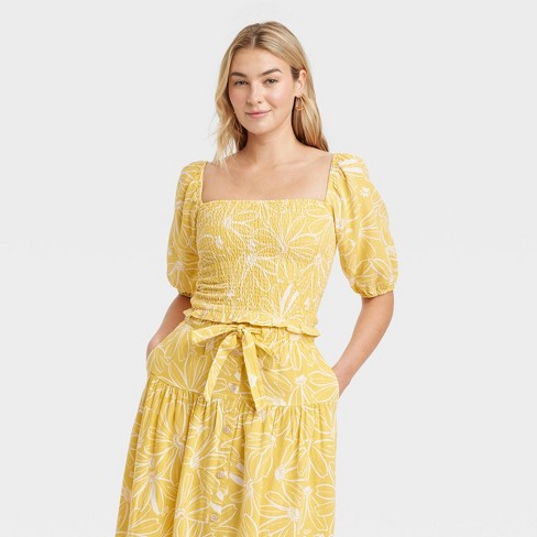 target yellow blouse