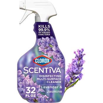 Clorox Tuscan Lavender & Jasmine Scentiva Multi-Surface Cleaner Spray Bottle Bleach Free - 32 fl oz