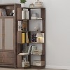 GDFStudio Mire 6-Tier Wooden L-Shaped Corner Bookcase with Open Shelves, Anti-Drop Panle and Anti Tipping Device - 2 of 4