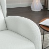 KTMBDW Nursery Rocking Chair Teddy Upholstered Rocker Rocking Accent Chair Padded Seat Armchair for Living Room Bedroom Offices - 4 of 4
