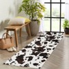 Adult Women Brown Highland Cow Print Rug for Boys Girls, Western Room Decor Carpet,Milk Cow Print Washable Decorative Rug for Living Room - 4 of 4