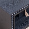 Sapphtopaz Modern Farmhouse Coffee Table with Beaded Edge Rectangular Center Table with Open Storage Shelf Coffee Tables for Living Room - 2 of 4