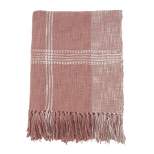 50"x70" Oversized Plaid Cotton Throw Blanket - Saro Lifestyle