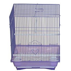 YML A1124MPUR Flat Top Small Parakeet Cage 11 inches x 8.5 inches x 14 inches - 1 of 1