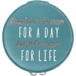 Pavilion Gift Company - Maid of Honor - 3.5" Zippered Jewelry Case - Decorative Boxes - 1 of 4