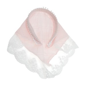 Unique Bargains Women's Plaid Lace Triangle Headband 1 Pc - 1 of 4