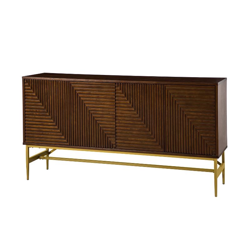 Rudy 65'' Wide Modern Buffet Cabinet Sideboard with Metal Legs| KARAT HOME, 1 of 11