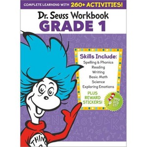 Dr. Seuss Workbook: Grade 1 - (Dr. Seuss Workbooks) by  Dr Seuss (Paperback) - 1 of 1