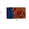 HomeRoots 18" X 30" Blue and Red Coir Crab Outdoor Door Mat - 3 of 4