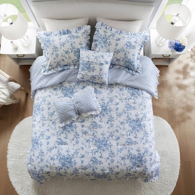 Okak All Size 5-Piece Large Printed Bed Comforter Set with Decorative Pillows,Comfortable Lightweight Comforter Bedding Sets,Machine Washable