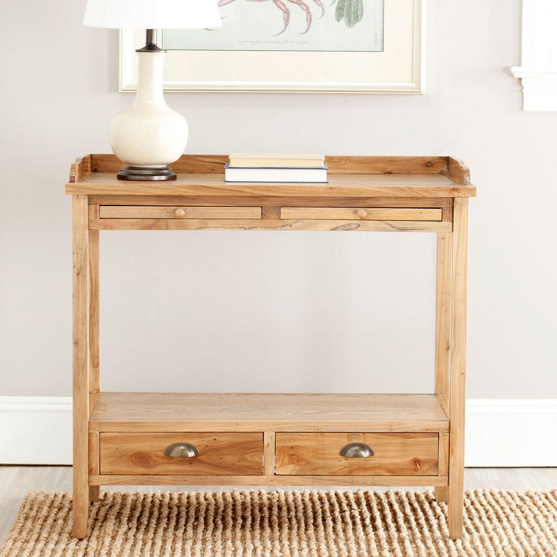 Peter Console Table - Weathered Oak - Safavieh, 2 of 5