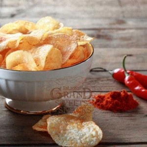 Grand Sweet And  Snacks - Spicy Potato Chips (125 Gms) , Pack of 2 - 1 of 4