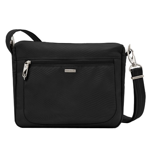  Travelon Anti-Theft Classic Mini Shoulder Bag, Black, One  Size, 8.5 x 8.5 x 2