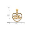 Black Bow Jewelry 14k Yellow Gold Plated Sterling Silver Zeta Tau Alpha Greek Life Pendant - 2 of 3