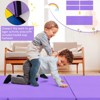 Costway Tri-Fold Folding Exercise Mat 6 ft x 2 ft Portable Gymnastics Tumbling Yoga - 4 of 4