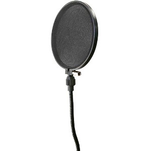 American Recorder Technologies 6" Recording Pop Filter With 12" Gooseneck and Heavy-Duty Pole Clamp - 1 of 4