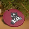 Lenoir-Rhyne University Primary Logo Porcelain Scalloped Holiday Christmas Tree Ornament - 4 of 4