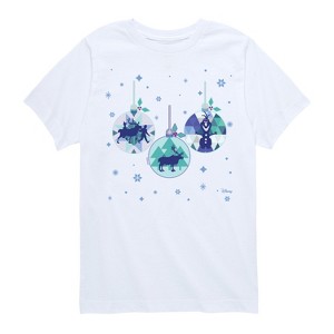 Boys' - Frozen 2 - Winter Christmas Ornaments Short Sleeve Graphic T-Shirt - 1 of 4