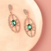 SOHI Women's Bling Drop Earrings - 2 of 3